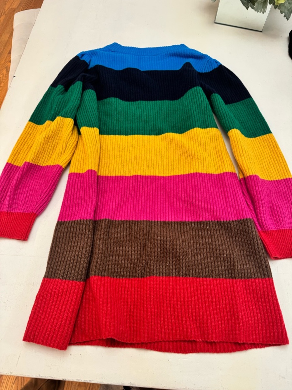 GAP Bright Blue Ribbed Knit Sweater - Picture 4 of 4